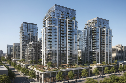 apartment buildings